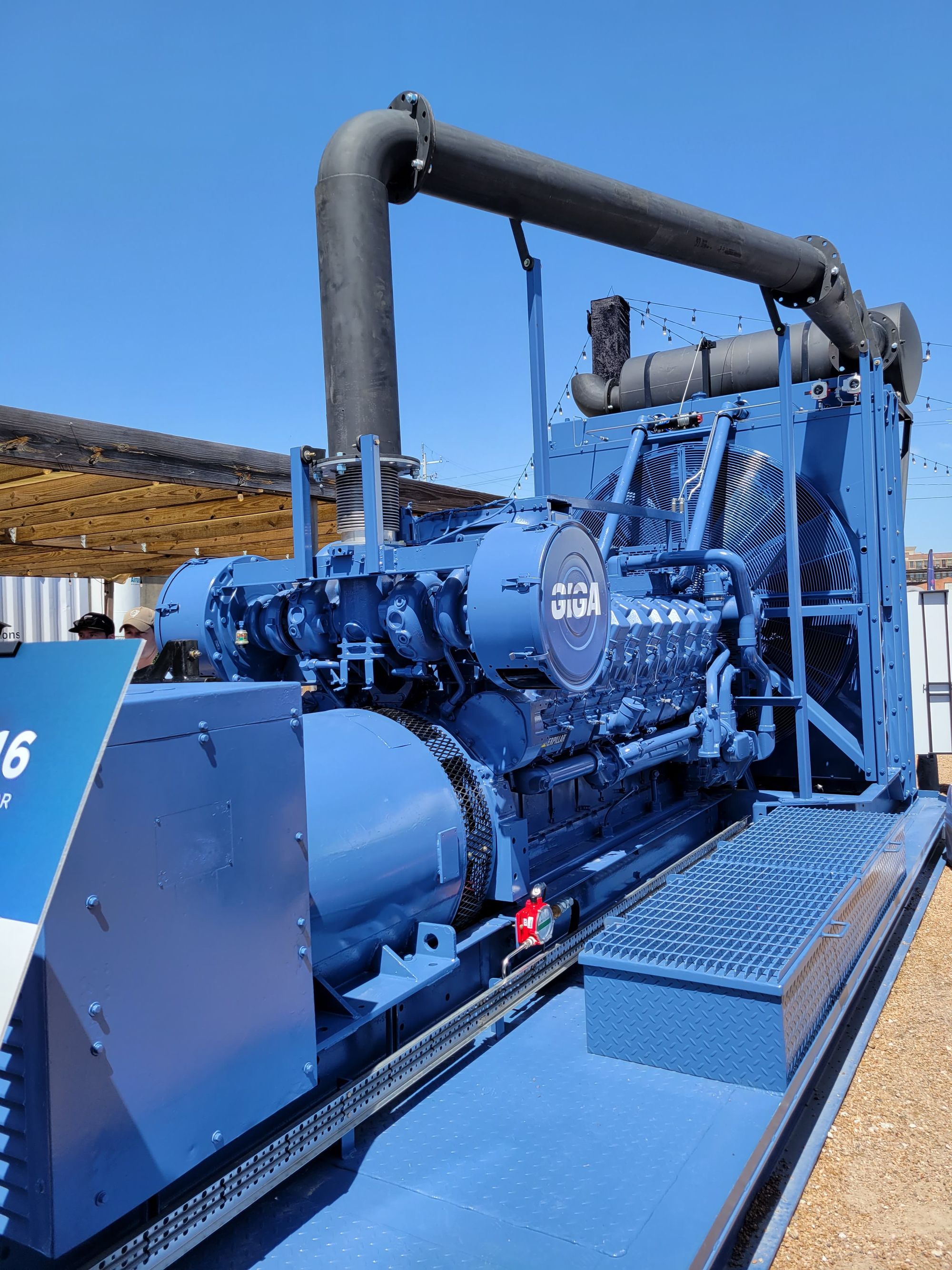 On display at  Digital Wildcatters March 2022 Empower: Energizing Bitcoin, one of Giga Energy's 750 KW, custom natural gas generators for Bitcoin mining