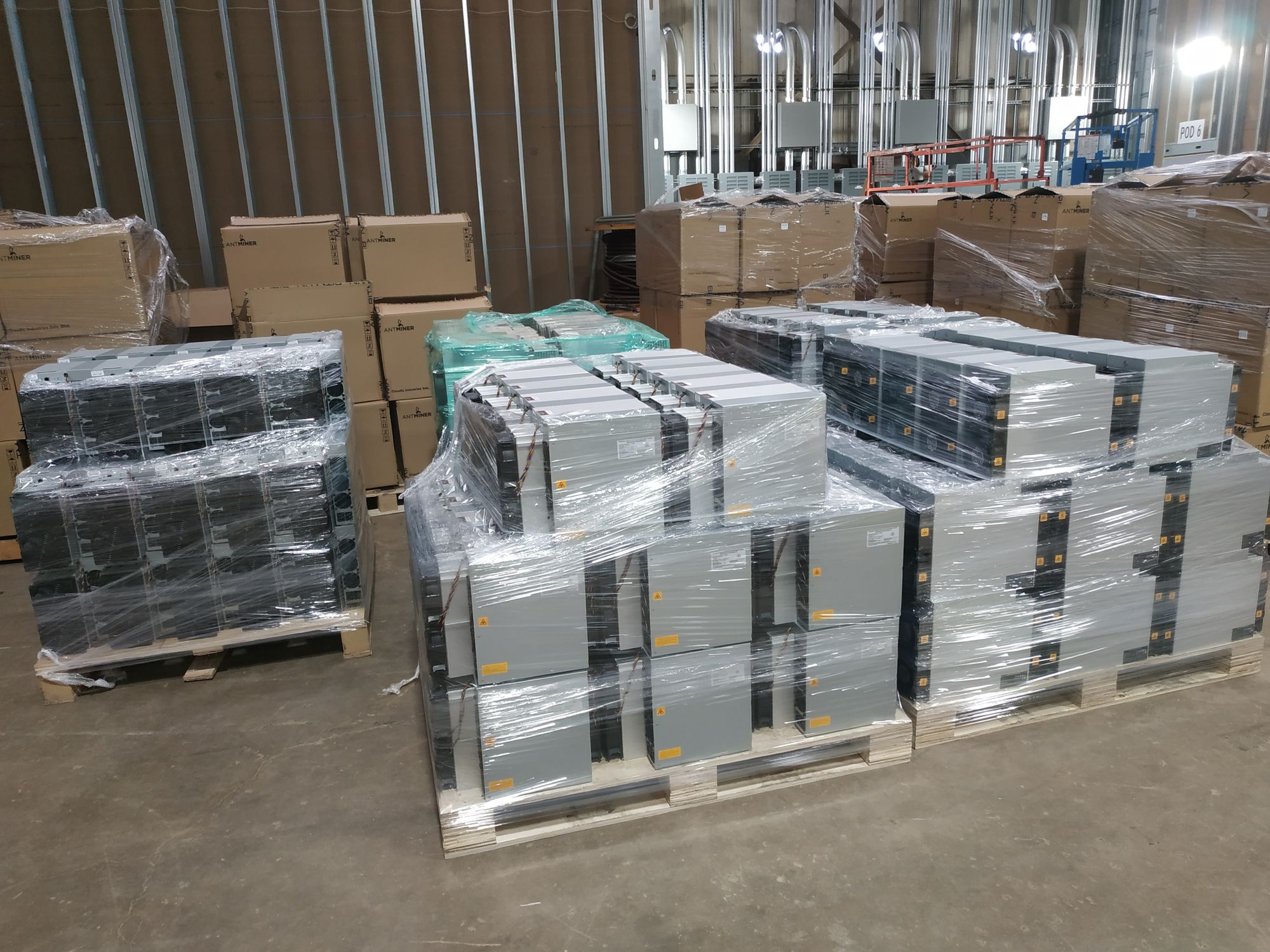 Factory-new antminer S19j Pros from 2022