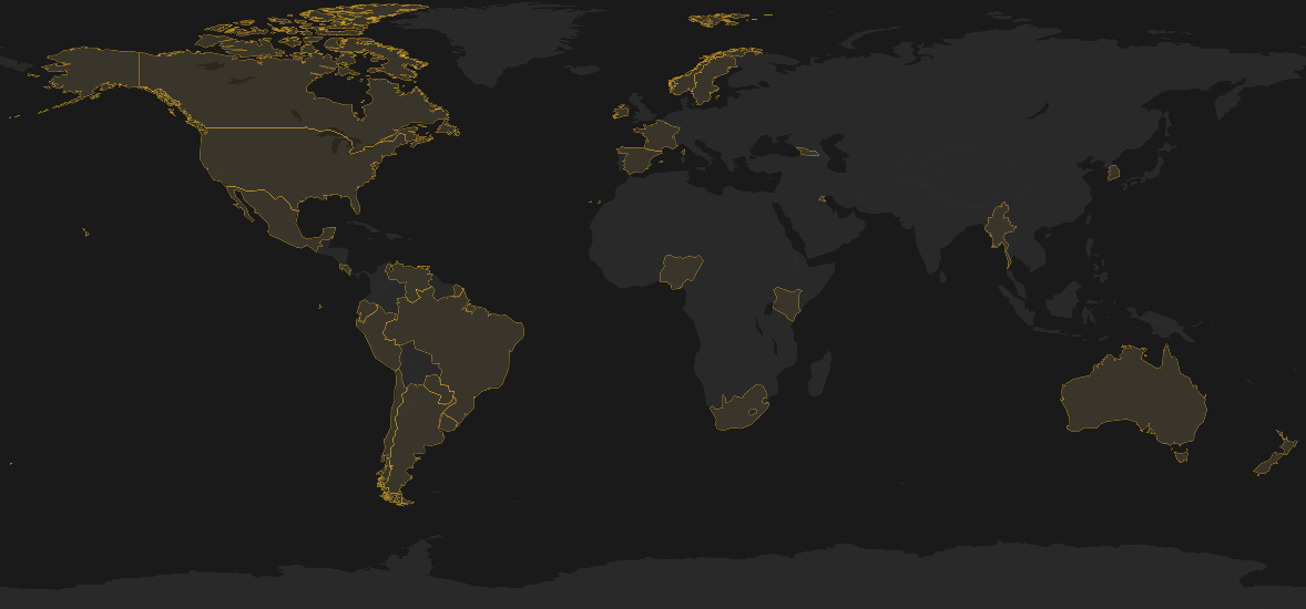 Countries that Luxor has shipped equipment to.Shipping destinations for Luxor Freight Solutions